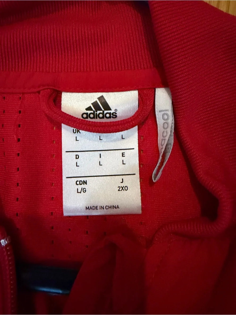 Adidas New York Red Bulls MLS Track Jacket Sz L ClimaCool
